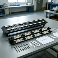 Panel Patch Lc Duplex 48 Port 1u UTP Cat6 Bersertifikasi UL dengan Logo Kustom, Respon Cepat, 48 Core, untuk 10gbps