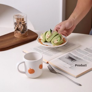 Creative Halloween Gift Pumpkin Relief Plant <strong>Childrens</strong> Dining <strong>Mug</strong> with Saucer High-Temperature Resistant Microwave Safe - Product Image 4