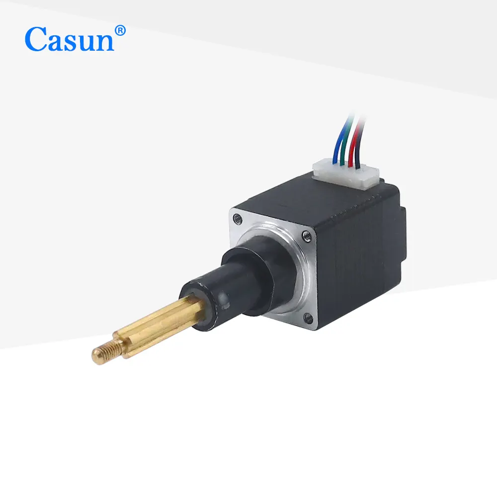 20*20mm 0.6A Casun nema 8 esir mikro step motor ile düşük gürültü nema 8 step motor tıbbi ekipman