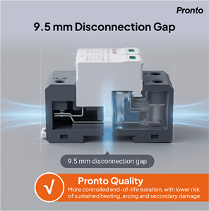 KORLEN Compact 2P DC 1000V SPD <span class=keywords><strong>protezione</strong></span> contro i fulmini T2 20kA 40kA Solar SPD Surge protettore - Product Image 4