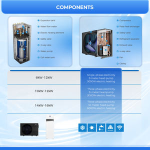 <span class=keywords><strong>Pompe</strong></span> à <span class=keywords><strong>chaleur</strong></span> air-eau tout-en-un à haute efficacité énergétique, alimentée <span class=keywords><strong>par</strong></span> l'énergie <span class=keywords><strong>solaire</strong></span>, avec technologie EVI DC Inverter R290, contrôlée <span class=keywords><strong>par</strong></span> application Wifi, pour maison et hôtel - Product Image 4