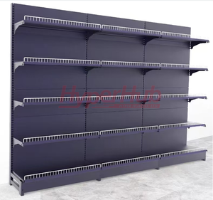 Kim loại hai mặt Gondola Kệ tùy chỉnh đa chức năng Heavy Duty siêu thị hiển thị đứng - Product Image 4