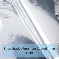 Sacs refermables en aluminium colorés, résistants à l'humidité, de qualité alimentaire, réutilisables, pour le stockage d'aliments pour animaux, de fruits secs, de noix, de bonbons et de gâteaux