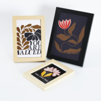 Marco de Fotos Rectangular de MDF Resistente a los Rayos UV, Ecológico, Irrompible, de 1.2 cm de Grosor, Precio de Fábrica, para Decoración Moderna del Hogar y Oficina