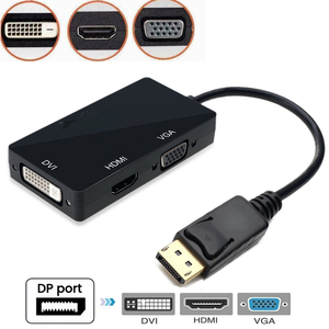Đa Chức Năng 3 Trong 1 Dp Để DVI <span class=keywords><strong>VGA</strong></span> <span class=keywords><strong>HDMI</strong></span> 3 Pprts Chuyển Đổi Adapter Hiển Thị Cổng Dp Để <span class=keywords><strong>HDMI</strong></span> 4K Cáp Cho PC Máy Tính Xách Tay Comput - Product Image 4