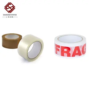 Fragile Tape Benutzer definiertes Logo Print Pack Tape Großhandel Selbst klebendes transparentes Packband