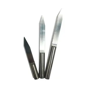 A forma di V da 10 gradi a 90 gradi in carburo di tungsteno CNC 3.175mm 3D Carving Blade Knife Router bit per strumenti per la lavorazione del legno