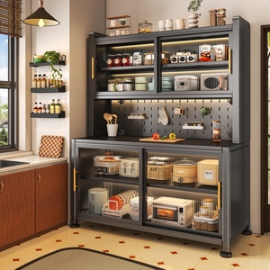 <span class=keywords><strong>Meuble</strong></span> de rangement multifonctionnel multi-niveaux en acier sur pied pour armoire de <span class=keywords><strong>cuisine</strong></span> - Product Image 3