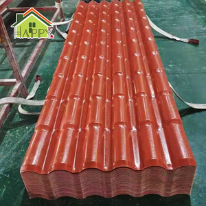 Tejas Romanas Dobles Retro de Resina para Techos, Láminas de Techo <span class=keywords><strong>Roma</strong></span> de Resina Sintética ASA PVC UPVC, Ignífugas para Hoteles y Parques - Product Image 6