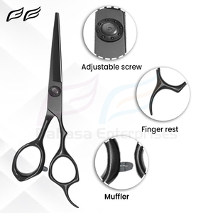 กรรไกรช่างตัดผมมืออาชีพพร้อมกล่องสีดำสำหรับช่างทำผม VG10สแตนเลสพร้อมใบมีดปลายแหลม - Product Image 3