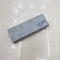 Nouvelle boîte à lunettes optiques carrée rigide de créateur de mode étui à lunettes de soleil fait main en métal avec logo personnalisé étui à lunettes carré