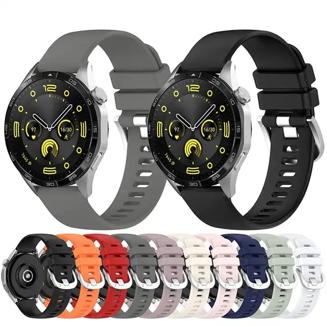 Universal 18mm 20mm 22mm Width Silicone Wristband Replacement Sports Straps Bracelet Watch Band Watch Strap for Women Men