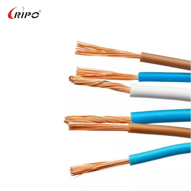 99.9% Pure Bare Copper BV/BVR Cable 1.5-10mm2  PVC Insulated Flexible Wire for Electrical Installation