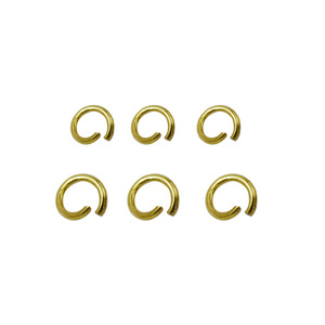 Open End Rings Stainless Steel Iron Copper Round 1.0mm 1.2mm 1.4mm 1.6mm For Bracelet Making - Product Image 3