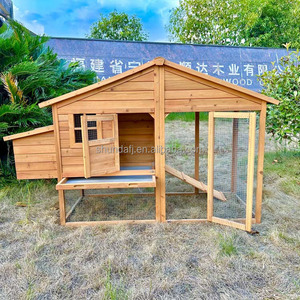 SDC014 SHUNDA Modern Luxury Eco-Friendly Wooden Villa <b>Pet</b> House Print Pattern Horizontal Sliding Closure for Large Chickens-All - Product Image 5