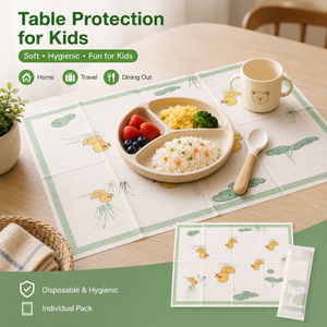 Mantel Individual Desechable Personalizado para Niños, 40cm de Ancho, Embalaje OEM, Grado Alimenticio, Antideslizante, para Mesa, Viajes, Comer, Hecho en China - Product Image 1