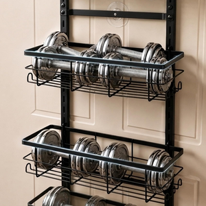 Pantry Door Organization and Storage Over <b>the</b> Door Pantry Organizer Metal Hanging Kitchen Spice Rack Can Organizer - Product Image 3