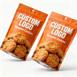 Custom Logo Matte Finish Zip Lock Stand Up <b>Bags</b> with Aluminum Lining Packaging for Ground Coffee Cookies Spices - Product Image 1