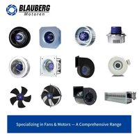 Ventilateur centrifuge à conduit arrière Blauberg 85W 230V 175mm EC, extracteur de fumée, protection IP55 pour l'industrie automobile