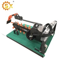 Cadena para zanjadora de minicargadora, máquina excavadora de zanjas, zanjadora de cadena hidráulica agrícola con punta de bala, zanjadora de cables