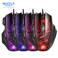 A7 souris de jeu filaire quatre vitesses DPI souris de jeu professionnelle Double clic