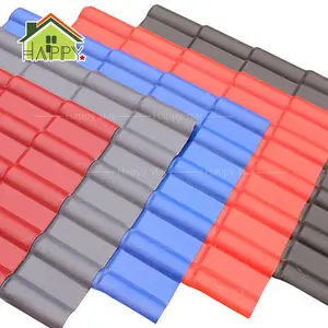 ASA Coated Color Stable Synthetic Resin Spanish Plastic Roofing Shingles Corrugated Roof Spanish Tiles