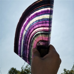 Lucido Naturale Arcobaleno <span class=keywords><strong>Fluorite</strong></span> Cristallo Di Quarzo Lastre di Pietre <span class=keywords><strong>Fluorite</strong></span> Fetta Per La Decorazione Domestica - Product Image 3