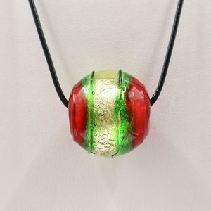 Большой отверстие в итальянском стиле 25 мм большой размер ручной работы Murano Lampwork стеклянные бусины стеклянный шар - Product Image 5