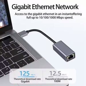 Adaptateur USB C Gigabit Ethernet LAN, carte réseau haute vitesse 100 Mbps, adaptateur Ethernet filaire externe RJ45 pour ordinateur portable - Product Image 5