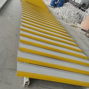 Couverture antidérapante pour marches d'escalier <span class=keywords><strong>en</strong></span> FRP, bord jaune, <span class=keywords><strong>plaque</strong></span> <span class=keywords><strong>en</strong></span> <span class=keywords><strong>fibre</strong></span> <span class=keywords><strong>de</strong></span> <span class=keywords><strong>verre</strong></span> pour escalier d'atelier industriel - Product Image 3