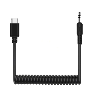 Precio de Fábrica PULUZ Adaptador de Audio para Micrófono en Vivo, Cable En Espiral con Conector <span class=keywords><strong>TRRS</strong></span> Macho de 3.5mm a Tipo-<span class=keywords><strong>C</strong></span> / <span class=keywords><strong>USB</strong></span>-<span class=keywords><strong>C</strong></span> Macho - Product Image 2