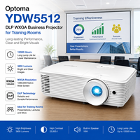 Proyector Empresarial Optoma YDW5512 DLP WXGA de 3800 Lúmenes para Aulas con Tecnología de Pantalla DLP y Soporte para Blu-ray 3D