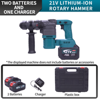 Marteau perforateur électrique sans balais à batterie lithium, qualité industrielle 21V, multifonctionnel, robuste, pour béton, bricolage