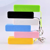 Batterie externe portable étanche Micro USB 2600 mAh avec affichage LED, sortie 5W, compatibilité universelle