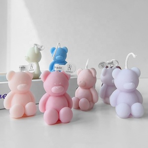 เทียนรูปหมีชุดของขวัญวันเกิดเทียนหอมสำหรับตกแต่งห้อง - Product Image 1