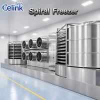 Machine de congélation rapide en spirale automatique en acier inoxydable, congélateur en spirale IQF à économie d'énergie pour l'industrie alimentaire
