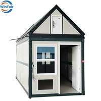 Maisons modulaires préfabriquées WinFair de luxe à faible coût avec toit triangulaire, en panneaux sandwich, pour la plage, à vendre aux Philippines – Petites maisons préfabriquées