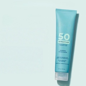 Crème solaire minérale à l'oxyde de zinc la plus vendue SPF 50 PA+++, crème solaire éclaircissante pour le <span class=keywords><strong>visage</strong></span>, éliminant les taches noires, pour peaux sensibles - Product Image 1