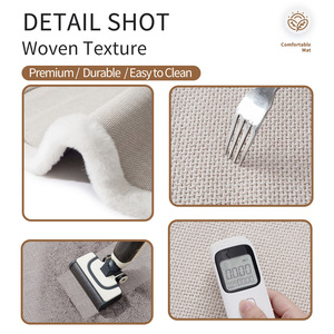 Tapete para Mascotas Sally Hemp con Borde de Terciopelo, Ovalado, Antideslizante, para Alimentar Perros, Cálido, para las Cuatro Estaciones, Lavable a Mano - Product Image 5