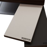 Panneau en MDF à grain de bois marbré couleur unie super mat UV au toucher doux