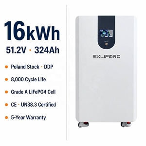 DDP No Tax 16kWh LiFePO4 Floor Standing <b>Battery</b> 51.2V 324Ah Poland EU Stock 8000 Cycles Solar Home <b>Backup</b> - Product Image 1