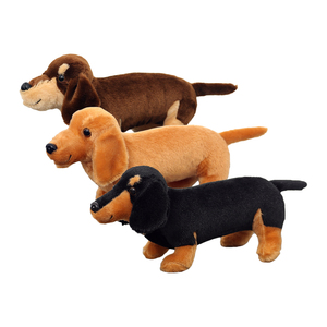Süper yumuşak peluş sosis köpek <span class=keywords><strong>Dachshund</strong></span> köpek 12 "doldurulmuş hayvan peluş oyuncaklar yürümeye başlayan bebek çocuk hediyeler - Product Image 1