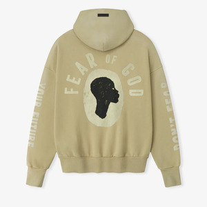 <span class=keywords><strong>Felpa</strong></span> con Cappuccio Oversize da Uomo in Pile 330g, Stile Vintage Lavato, Colore Beige - Product Image 2