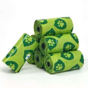 15um Thick <b>Compostable</b> Dog Waste <b>Bags</b>, ASTM D6400, Customizable Size/Color/Logo - Product Image 5