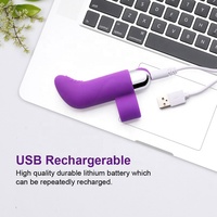 Mini Bullet Finger-Vibratoren Klitoris-Stimulation Silikon-Sexspielzeug für Frauen Massage Vibrierendes Erwachsenen-Sexprodukt