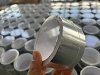 Ruban adhésif en aluminium pour isolation de conduits, séchage et ventilation, ruban métallique adhésif haute température pour CVC, coupe facile, usage intensif