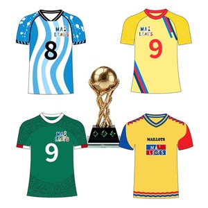 Maillots de supporter de football 2026 Saison mondiale de football Manches courtes 100% Polyester Respirant Séchage rapide Avec plusieurs maillots des équipes nationales - Product Image 1
