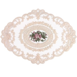 Hot Selling Custom ized Europa Stil Vintage Spitze Tisch Tischset Stickerei Serviette Für Esstisch Party Bankett Verwendung - Product Image 1
