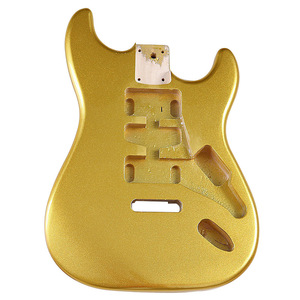 Piezas de montaje de cuerpo de guitarra eléctrica de swing único de álamo dorado brillante profesional ligeramente defectuoso accesorios musicales profesionales - Product Image 1