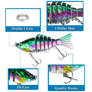 Leurre de pêche LURE Manufacturing 15,6 g, leurre de pêche à la traîne, eau salée, multi-articulé - Product Image 4
